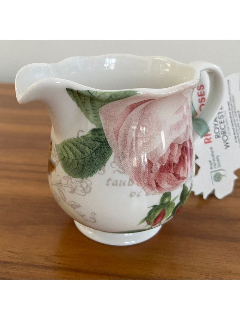 ROYAL WORCESTER Royal Horticultural Society Roses Creamer Cottagecore Tea Party